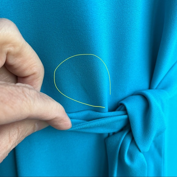 •Laundry By Design• Turquoise V-Neckline Dress - Size 4 - Picture 7 of 8